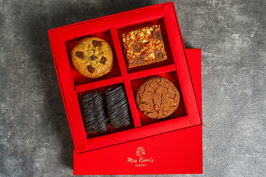 4 Section Gift Box (Cookie, Brownies & Bars)