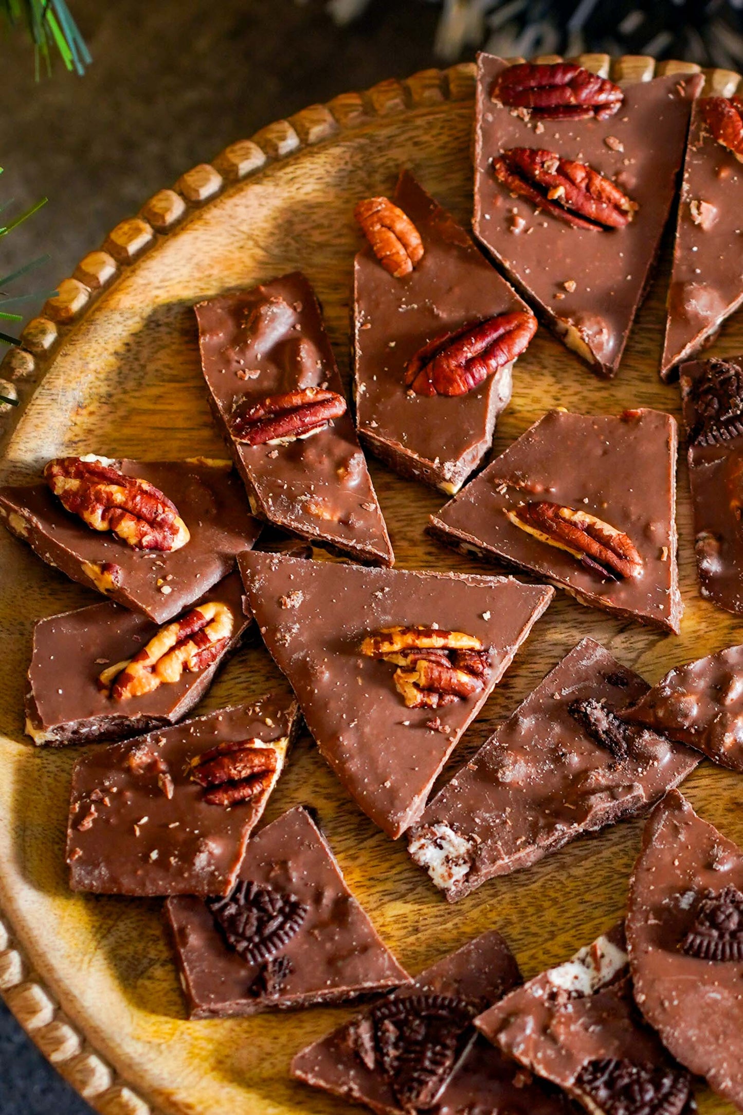 Pecan Turtle Chocolate Bark